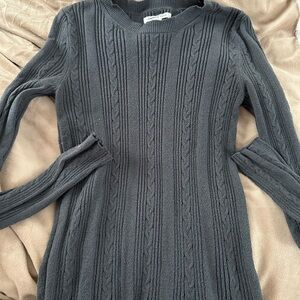 American Eagle Outfitters Charcoal Knit Sweater